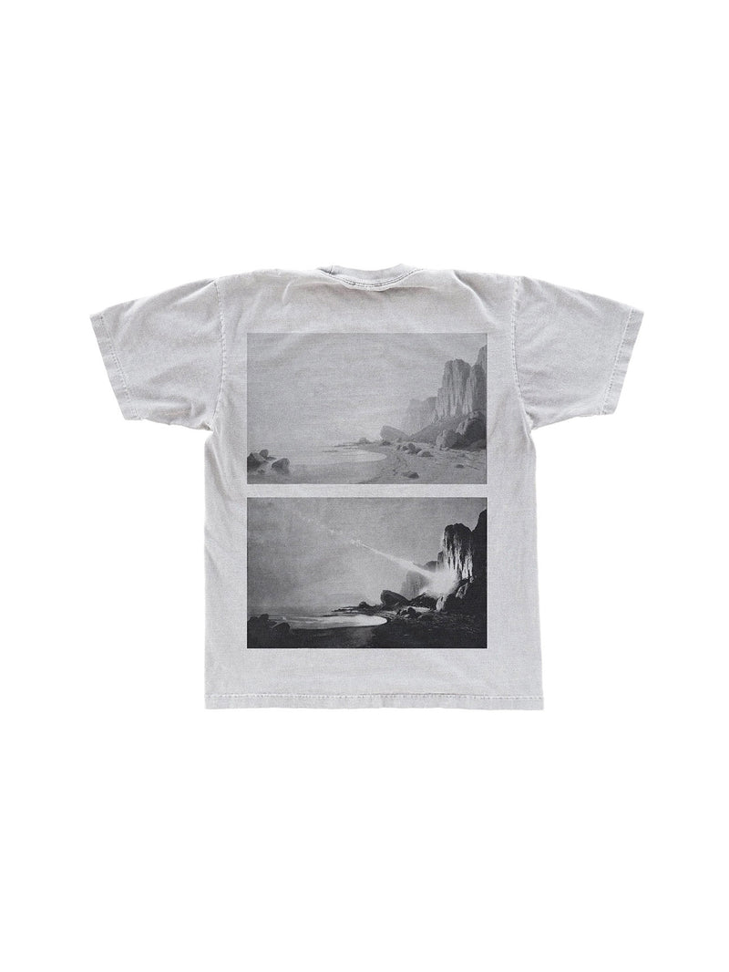 Ithas Crash Lands tee front — Arkstudios lore-inspired fitness apparel