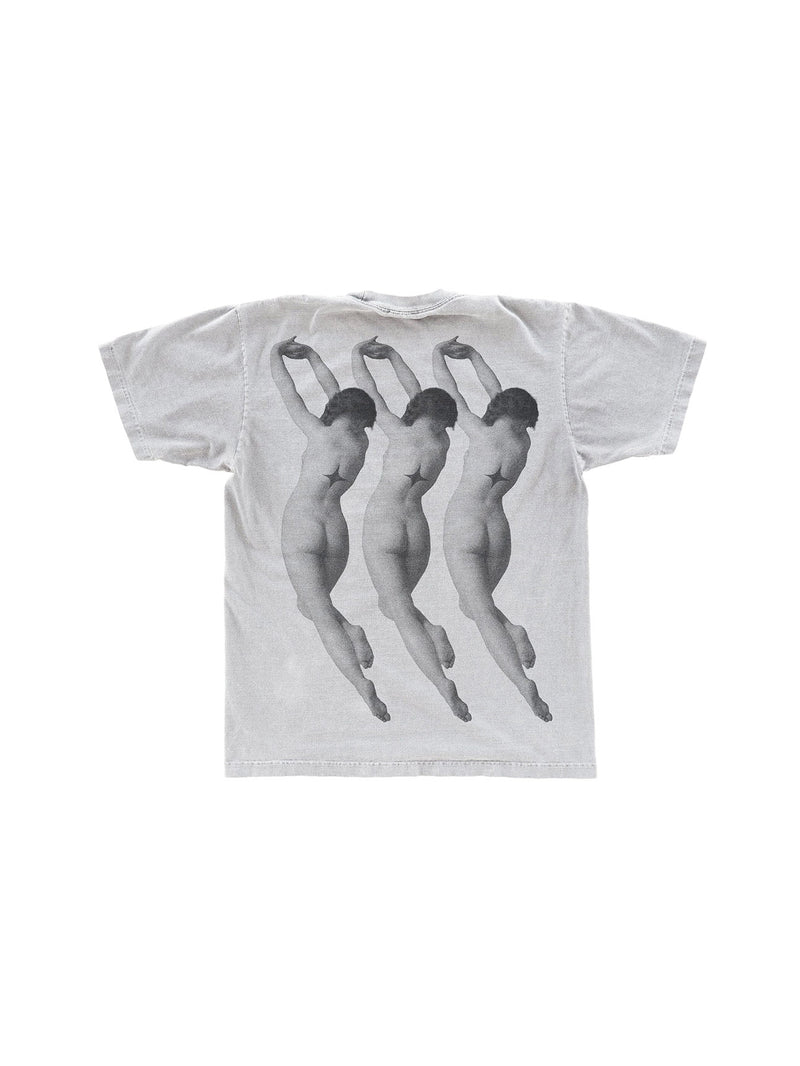 Triple Maiden Tee front — story-driven graphic tee by Arkstudios, fitness lifestyle apparel
